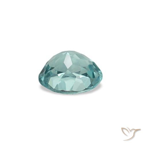Apatita turquesa natural 0,23ct, corte oval, VVS