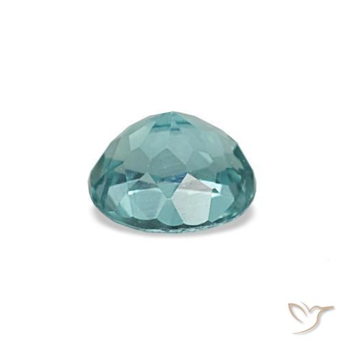 Apatita turquesa natural 0,33ct, corte oval, VVS