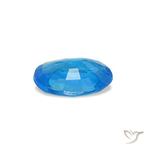 Apatita azul natural 0,32ct, corte oval, SI