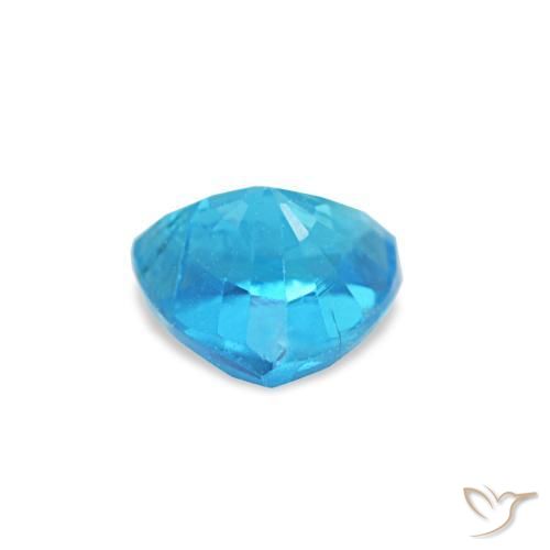 Apatita azul natural 0,34ct, trillion, SI