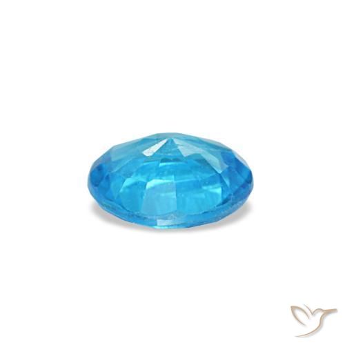 Apatita azul natural 0,33ct, corte redondo, SI