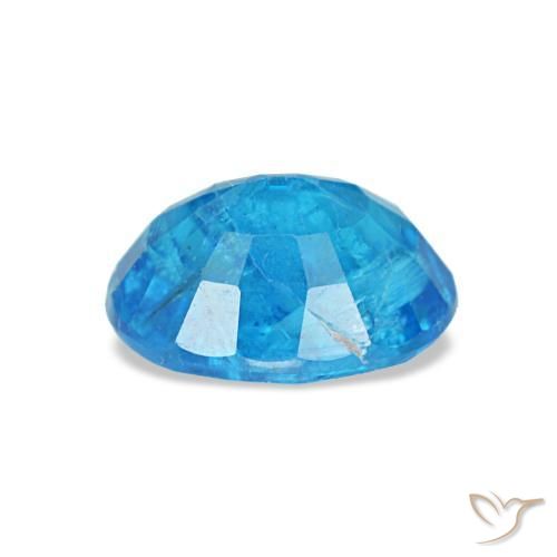 Apatita azul natural 0,92ct, corte oval, SI