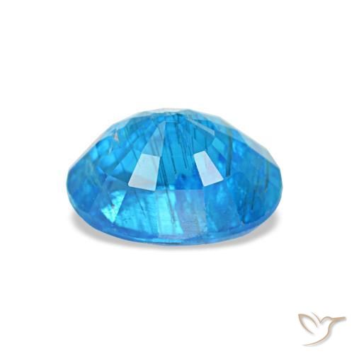 Apatita azul natural 0,79ct, corte oval, SI