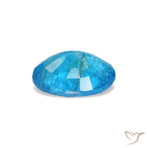 Apatita azul natural 0,51ct, corte oval, SI