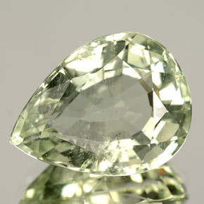 água-marinha Luz verde Natural 9.89ct, Formato de pêra, SI