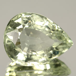 água-marinha Luz verde Natural 9.89ct, Formato de pêra, SI