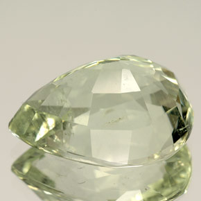 água-marinha Luz verde Natural 9.89ct, Formato de pêra, SI