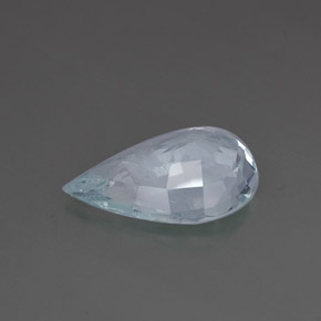 Água-marinha azul natural 14,24ct, formato de pêra, SI