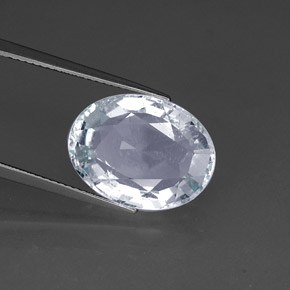 água-marinha Azul claro Natural 10.34ct, Corte Oval, SI