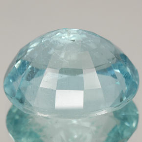 Água-marinha azul natural 12,27ct, corte oval, SI