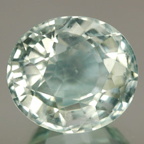 Água-marinha azul natural 4,84ct, corte oval, VS