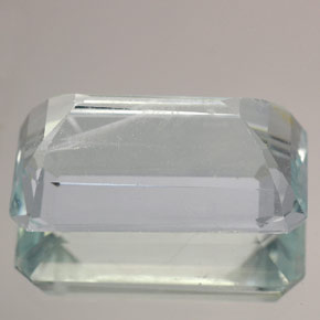 Água-marinha azul natural 12,22ct, corte esmeralda, VS-SI