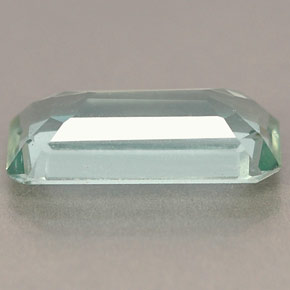 Água-marinha azul natural 1,79ct, corte esmeralda, VVS-VS