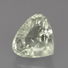 Água-marinha verde natural 3,45ct, formato de pêra, SI