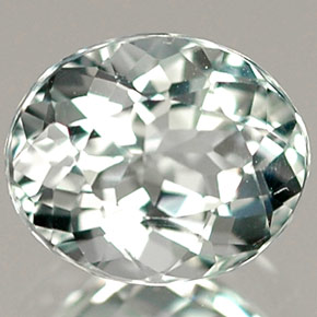 água-marinha Azul claro Natural 0.69ct, Corte Oval, VVS