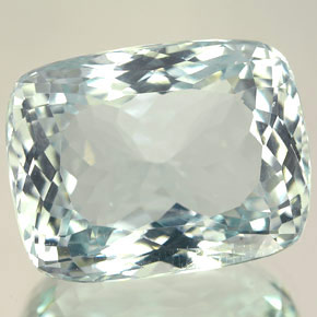 Água-marinha azul natural 20,22ct, almofada cortada, IF