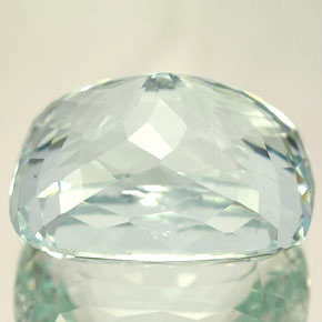Água-marinha azul natural 20,22ct, almofada cortada, IF