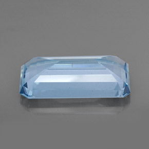 Água-marinha azul natural 36,07ct, corte esmeralda, VVS