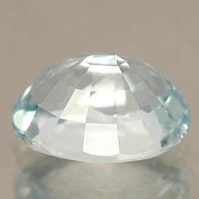 Água-marinha azul natural 1,30ct, corte oval, IF