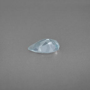 Água-marinha azul natural 0,69ct, formato de pêra, VVS