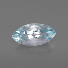 Água-marinha azul natural 1,17ct, marquise, VVS