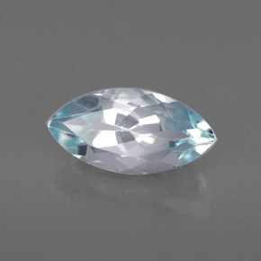 Água-marinha azul natural 1,17ct, marquise, VVS