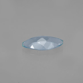 Água-marinha Azul claro Natural 0,86ct, Marquesa, VVS