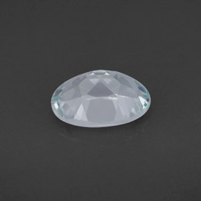 Água-marinha azul natural 1,10ct, corte oval, VVS-VS