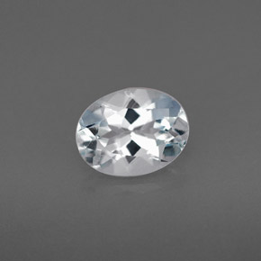 Água-marinha azul natural 1,13ct, corte oval, VVS