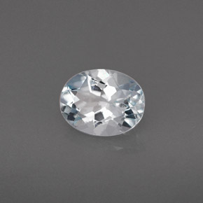 Água-marinha azul natural 1,13ct, corte oval, VVS