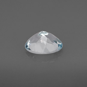 Água-marinha azul natural 1,13ct, corte oval, VVS