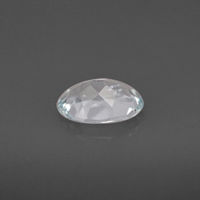 Água-marinha azul natural 0,95ct, corte oval, VVS-VS
