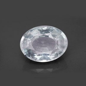 água-marinha Azul claro Natural 7.09ct, Corte Oval, VS-SI