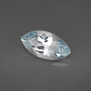 Água-marinha azul natural 1,61ct, marquise, VVS