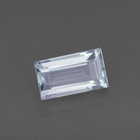 Água-marinha Azul claro Natural 0,81ct, baguete, VVS-VS