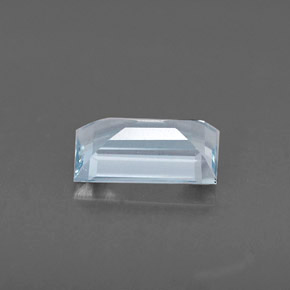 Água-marinha azul natural 0,57ct, baguete, VVS-VS