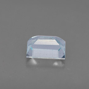 Água-marinha azul natural 0,61ct, baguete, VS