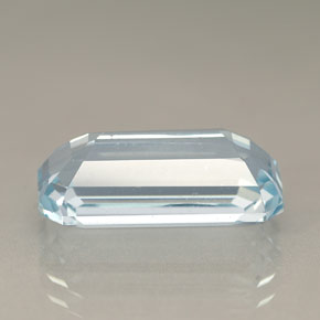 Água-marinha azul natural 5,03ct, corte esmeralda, VVS