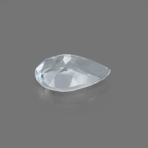 Água-marinha azul natural 0,72ct, formato de pêra, VVS-VS