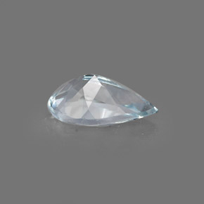 Água-marinha azul natural 0,68ct, formato de pêra, VVS-VS