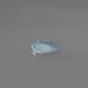 Água-marinha azul natural 0,54ct, formato de pêra, VVS-VS