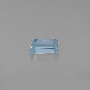 Água-marinha azul natural 0,55ct, baguete, VS
