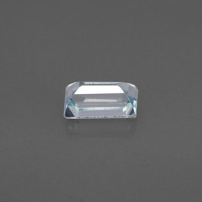Água-marinha azul natural 0,51ct, baguete, VVS-VS