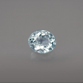 Água-marinha azul natural 0,61ct, corte oval, VS