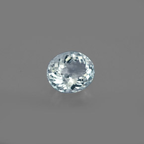 Água-marinha azul natural 0,61ct, corte oval, VS