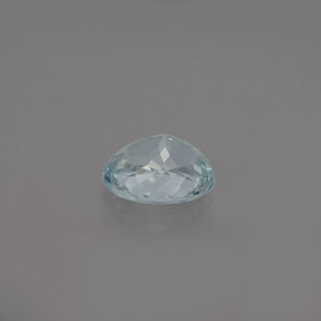 Água-marinha azul natural 0,61ct, corte oval, VS