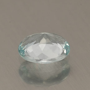 Água-marinha azul natural 0,60ct, corte oval, VVS-VS
