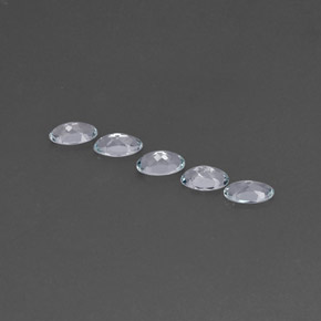 Pedras preciosas de água-marinha azul natural de  ct, corte oval, VVS