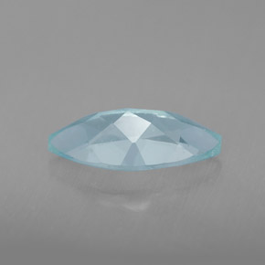 Água-marinha azul natural 1,55ct, marquise, VVS-VS