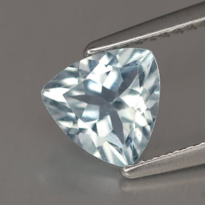 água-marinha Azul claro Natural 0.99ct, Trilhão, VVS